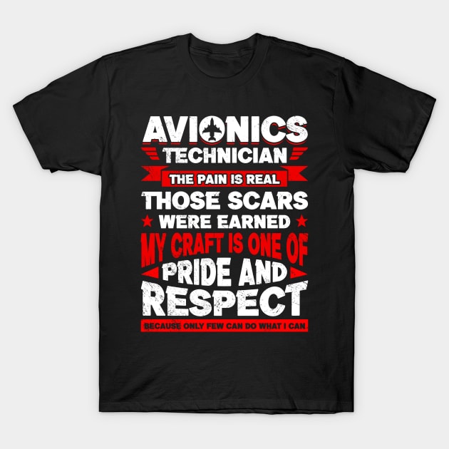Aircraft Aviation Technician Avionics Technician T-Shirt by IngeniousMerch